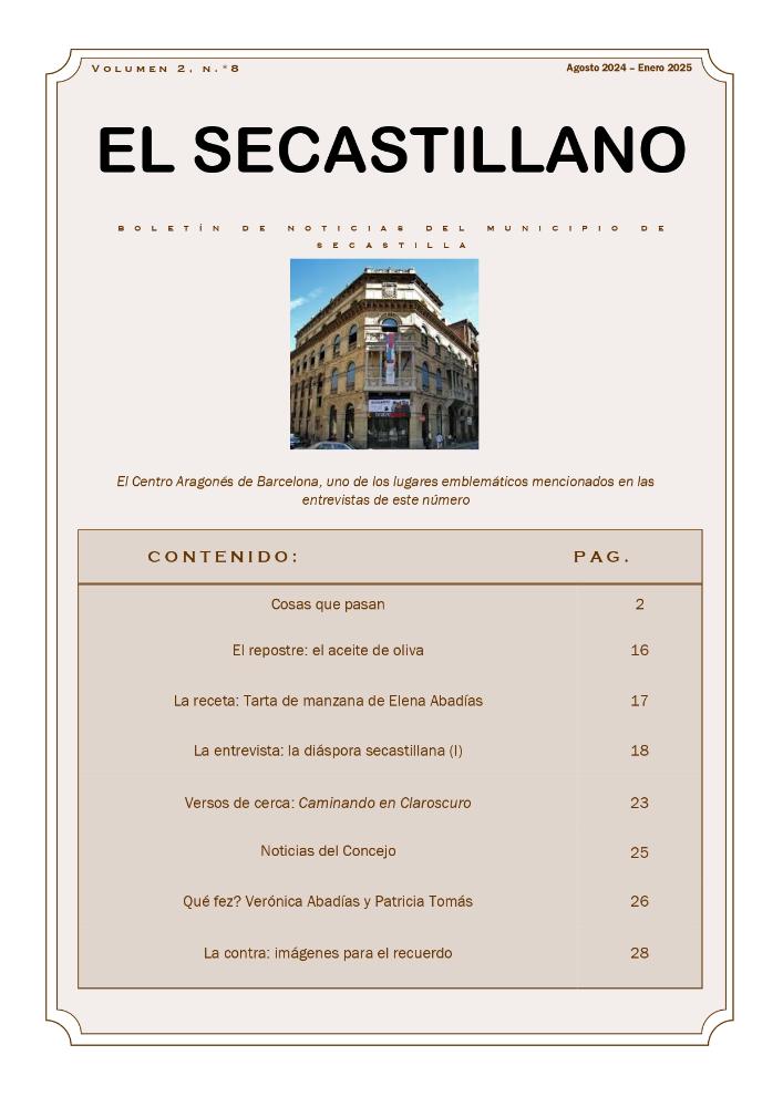 Imagen El Secastillano, nº 8, Vol. II (febrero-agosto 2025)