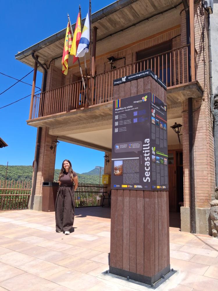 Imagen El Ayuntamiento de Secastilla incorpora una auxiliar en prácticas para reforzar los proyectos de desarrollo local durante el verano